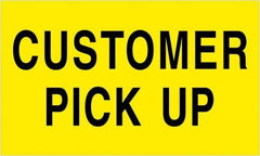 Tape Logic - 5" Long, Fluorescent Yellow Paper Shipping Label - For Multi-Use - Exact Industrial Supply