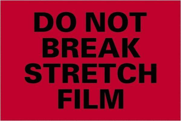 Tape Logic - 6" Long, Fluorescent Red Paper Shipping Label - For Multi-Use - Exact Industrial Supply