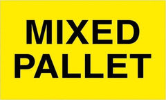 Tape Logic - 5" Long, Fluorescent Yellow Paper Shipping Label - For Multi-Use - Exact Industrial Supply