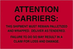 Tape Logic - 6" Long, Fluorescent Red Paper Shipping Label - For Multi-Use - Exact Industrial Supply