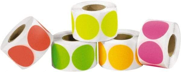 Tape Logic - 3" Long, Assorted Paper Inventory Labels - For Multi-Use - Exact Industrial Supply