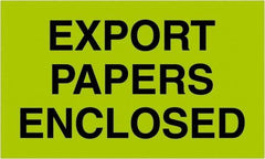 Tape Logic - 5" Long, Fluorescent Green Paper Shipping Label - For Multi-Use - Exact Industrial Supply