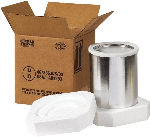 Made in USA - 8-1/2" Long x 8-1/2" Wide x 9-3/8" High Shipper Kit - Each - Exact Industrial Supply