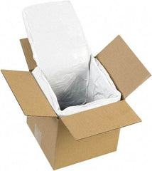 Made in USA - 6" Long x 6" Wide x 6" High x 1" Thick Box Liner - White, Case - Exact Industrial Supply