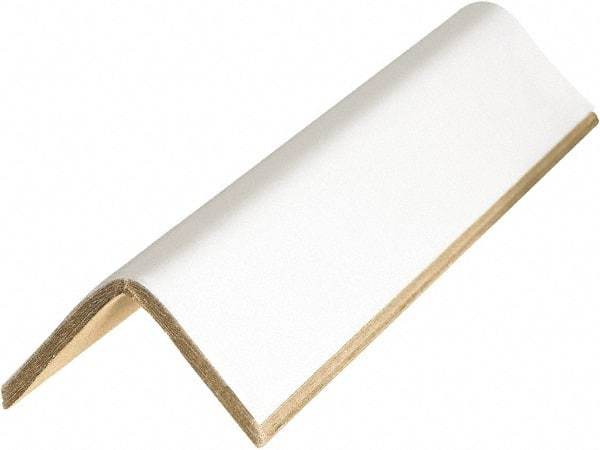 Made in USA - 40" Long x 3" Wide x 3" High Edge Guard - White, Case - Exact Industrial Supply