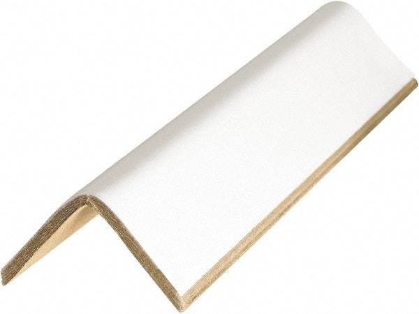 Made in USA - 48" Long x 3" Wide x 3" High Edge Guard - White, Case - Exact Industrial Supply