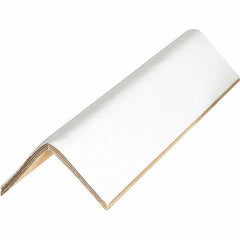 Made in USA - 72" Long x 3" Wide x 3" High Edge Guard - White, Case - Exact Industrial Supply