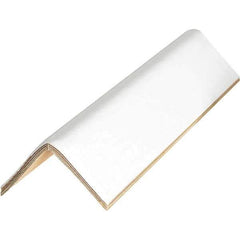 Made in USA - 30" Long x 2-1/2" Wide x 2-1/2" High Edge Guard - White, Case - Exact Industrial Supply