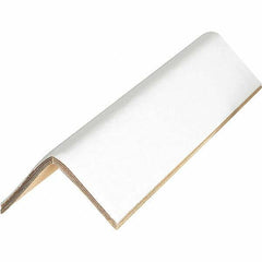 Made in USA - 12" Long x 2" Wide x 2" High Edge Guard - White, Case - Exact Industrial Supply