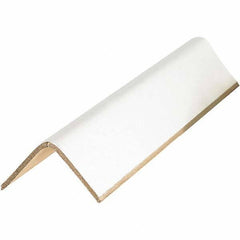 Made in USA - 48" Long x 2-1/2" Wide x 2-1/2" High Edge Guard - White, Case - Exact Industrial Supply
