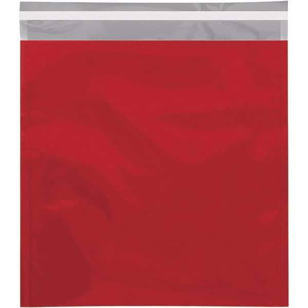 Value Collection - 13" Long x 10-3/4" Wide Peel-Off Self-Seal Metallic Mailer - Red - Exact Industrial Supply