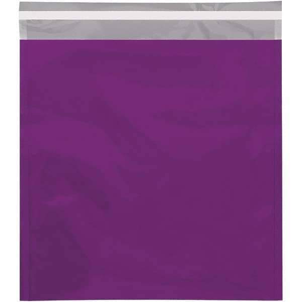 Value Collection - 13" Long x 10-3/4" Wide Peel-Off Self-Seal Metallic Mailer - Purple - Exact Industrial Supply