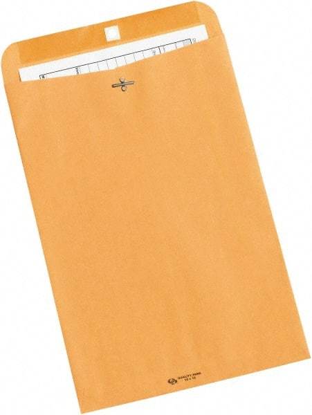 Made in USA - 15" Long x 10" Wide Clasp Envelope - Kraft - Exact Industrial Supply