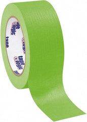 Tape Logic - 2" Wide x 60 Yd Long Green Crepe Paper Masking Tape - 4.9 mil Thick - Exact Industrial Supply