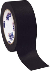 Tape Logic - 2" Wide x 60 Yd Long Black Crepe Paper Masking Tape - 4.9 mil Thick - Exact Industrial Supply