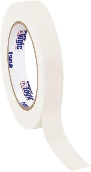 Tape Logic - 3/4" Wide x 60 Yd Long White Crepe Paper Masking Tape - 4.9 mil Thick - Exact Industrial Supply