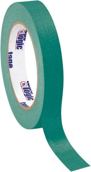 Tape Logic - 3/4" Wide x 60 Yd Long Green Crepe Paper Masking Tape - 4.9 mil Thick - Exact Industrial Supply