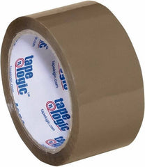 Tape Logic - 2" x 55 Yd Tan Acrylic Adhesive Packaging Tape - Polypropylene Film Backing, 2 mil Thick, 20 Lb Tensile Strength - Exact Industrial Supply