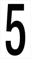 Tape Logic - 3-1/2" Long, Black/White Vinyl Numbers - For Multi-Use - Exact Industrial Supply