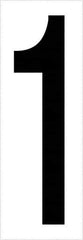 Tape Logic - 3-1/2" Long, Black/White Vinyl Numbers - For Multi-Use - Exact Industrial Supply