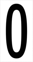 Tape Logic - 3-1/2" Long, Black/White Vinyl Numbers - For Multi-Use - Exact Industrial Supply