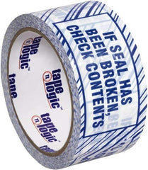 Tape Logic - 3,960" Long, Blue/White Security Tape - For Multi-Use - Exact Industrial Supply