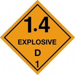 Tape Logic - 4" Long, Orange/Black Paper D.O.T. Labels - For Multi-Use - Exact Industrial Supply
