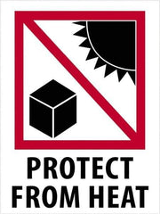 Tape Logic - 4" Long, Red, Black on White Paper Shipping Label - For Multi-Use - Exact Industrial Supply