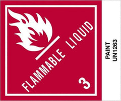 Tape Logic - 4-3/4" Long, Red, Black on White Paper D.O.T. Labels - For Multi-Use - Exact Industrial Supply