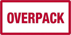 Tape Logic - 6" Long, Red/White Paper D.O.T. Labels - For Multi-Use - Exact Industrial Supply