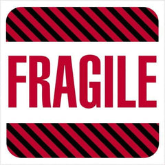 Tape Logic - 4" Long, Red, Black on White Paper Shipping Label - For Multi-Use - Exact Industrial Supply