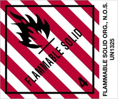 Tape Logic - 4-3/4" Long, Red, Black on White Paper D.O.T. Labels - For Multi-Use - Exact Industrial Supply