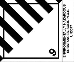 Tape Logic - 4-3/4" Long, Black/White Paper D.O.T. Labels - For Multi-Use - Exact Industrial Supply