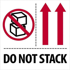 Tape Logic - 4" Long, Red, Black on White Paper Shipping Label - For Multi-Use - Exact Industrial Supply
