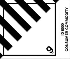 Tape Logic - 4-3/4" Long, Black/White Paper D.O.T. Labels - For Multi-Use - Exact Industrial Supply