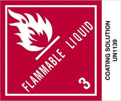 Tape Logic - 4-3/4" Long, Red, Black on White Paper D.O.T. Labels - For Multi-Use - Exact Industrial Supply