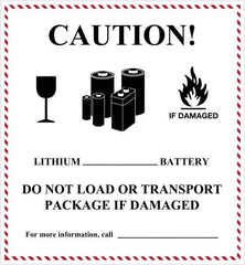 Tape Logic - 4-5/8" Long, Red, Black on White Paper D.O.T. Labels - For Multi-Use - Exact Industrial Supply