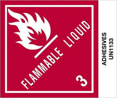 Tape Logic - 4-3/4" Long, Red, Black on White Paper D.O.T. Labels - For Multi-Use - Exact Industrial Supply