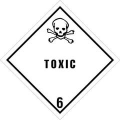 Tape Logic - 4" Long, Black/White Paper D.O.T. Labels - For Multi-Use - Exact Industrial Supply