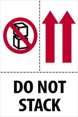 Tape Logic - 6" Long, Red, Black on White Paper Shipping Label - For Multi-Use - Exact Industrial Supply