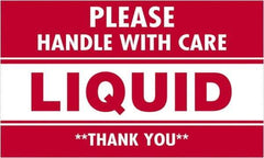 Tape Logic - 5" Long, Red/White Paper Shipping Label - For Multi-Use - Exact Industrial Supply