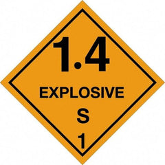 Tape Logic - 4" Long, Orange/Black Paper D.O.T. Labels - For Multi-Use - Exact Industrial Supply