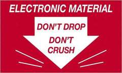Tape Logic - 5" Long, Red/White Paper Shipping Label - For Multi-Use - Exact Industrial Supply