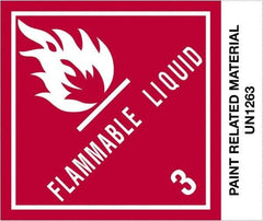 Tape Logic - 4-3/4" Long, Red, Black on White Paper D.O.T. Labels - For Multi-Use - Exact Industrial Supply