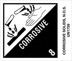 Tape Logic - 4-3/4" Long, Black/White Paper D.O.T. Labels - For Multi-Use - Exact Industrial Supply