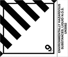 Tape Logic - 4-3/4" Long, Black/White Paper D.O.T. Labels - For Multi-Use - Exact Industrial Supply
