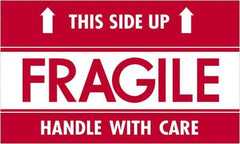 Tape Logic - 5" Long, Red/White Paper Shipping Label - For Multi-Use - Exact Industrial Supply