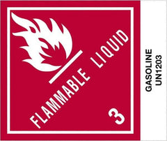 Tape Logic - 4-3/4" Long, Red, Black on White Paper D.O.T. Labels - For Multi-Use - Exact Industrial Supply