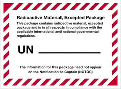 Tape Logic - 4-3/8" Long, Blue/White Paper D.O.T. Labels - For Multi-Use - Exact Industrial Supply