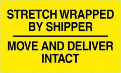 Tape Logic - 5" Long, Black & Yellow Paper Shipping Label - For Multi-Use - Exact Industrial Supply